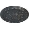 Ekena Millwork Stockport Ceiling Medallion, Hand-Painted Pewter, 11 3/4"OD x 3/8"P CM12STPES - alternate 4